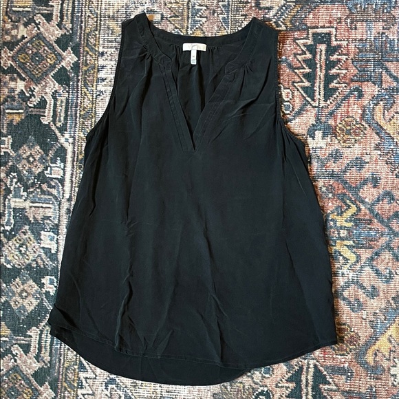 Joie Black Sleeveless Tank Top - Picture 1 of 3
